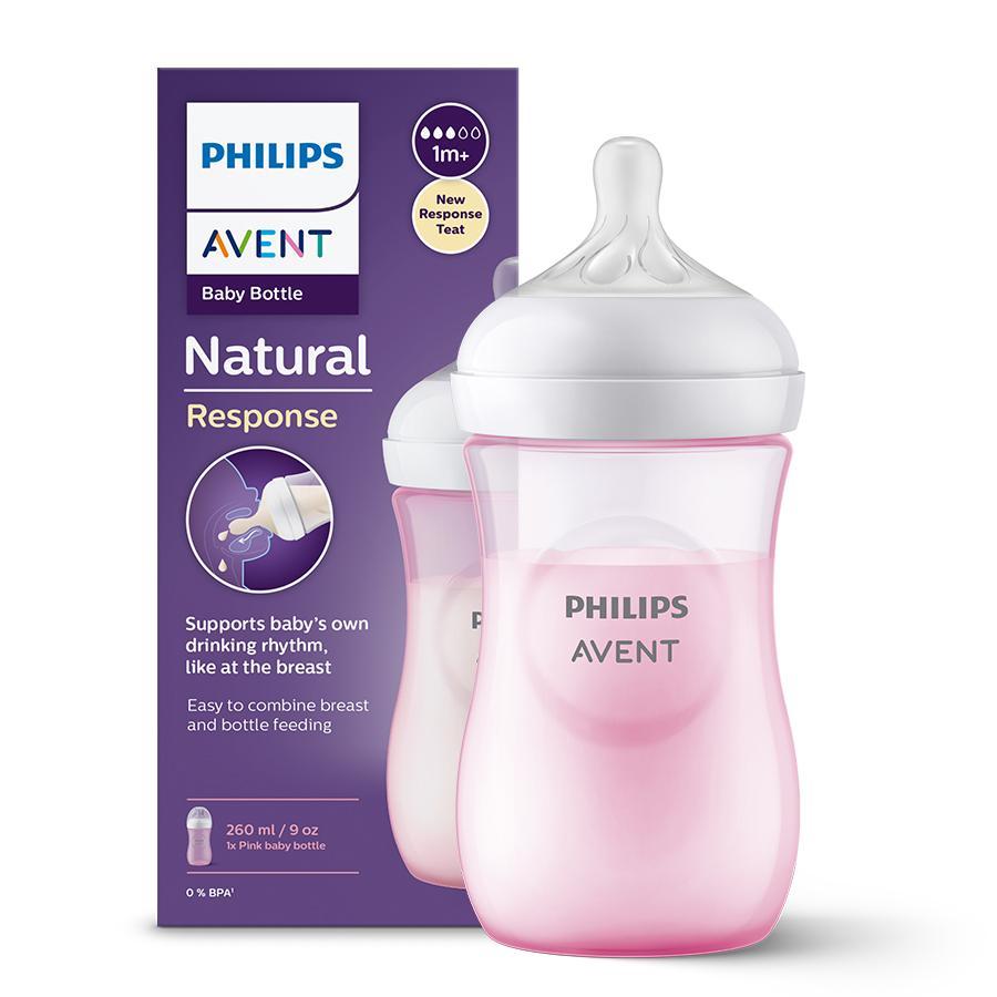 Philips Avent natural bottle pink 3.0 250ml 903/11