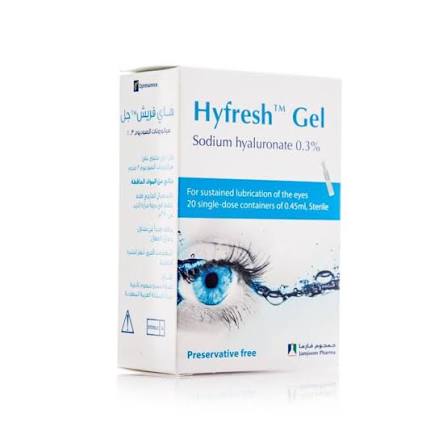 Hyfresh 0.3% gel 20 * 0.45ml