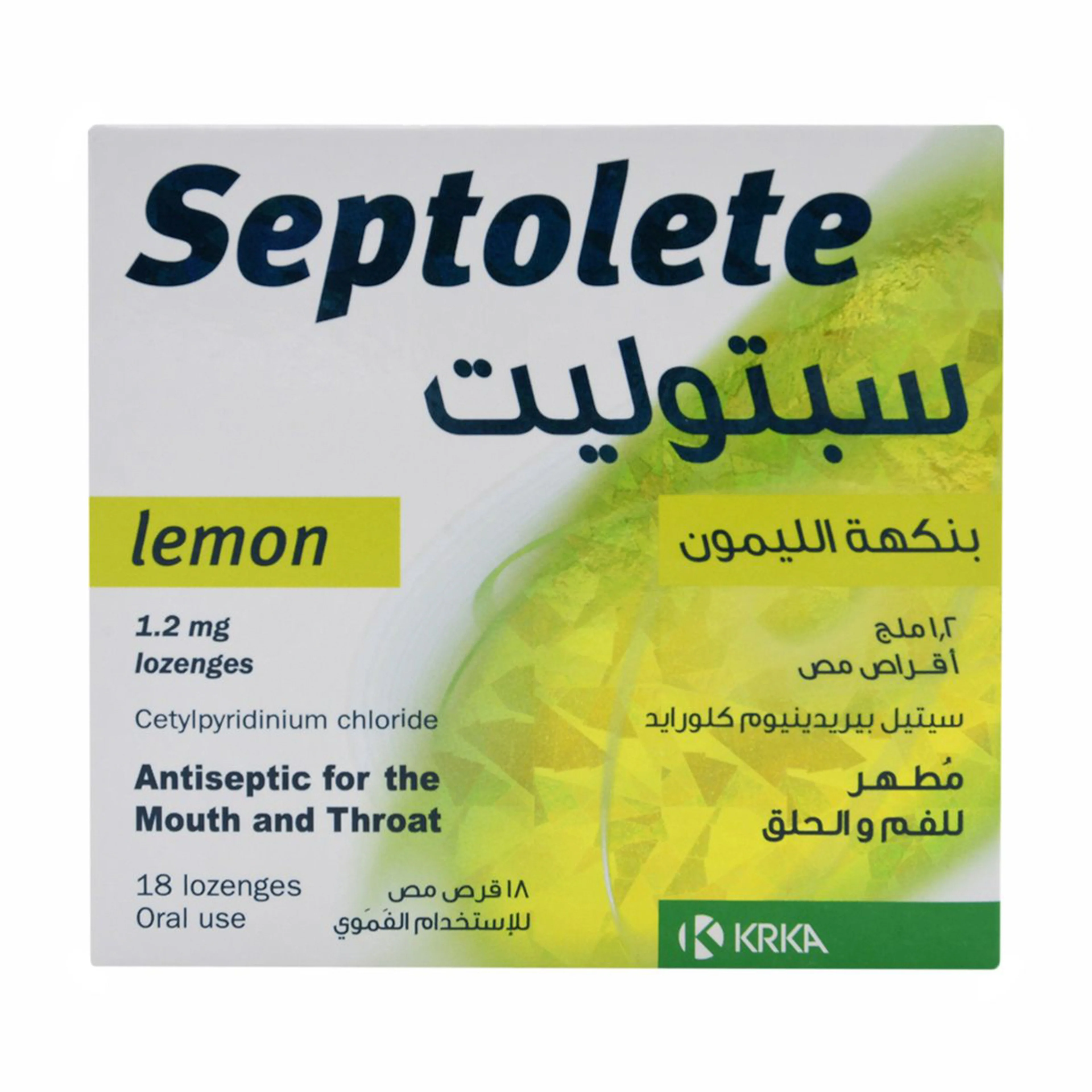 Septolete lemon 1.2mg 18tab