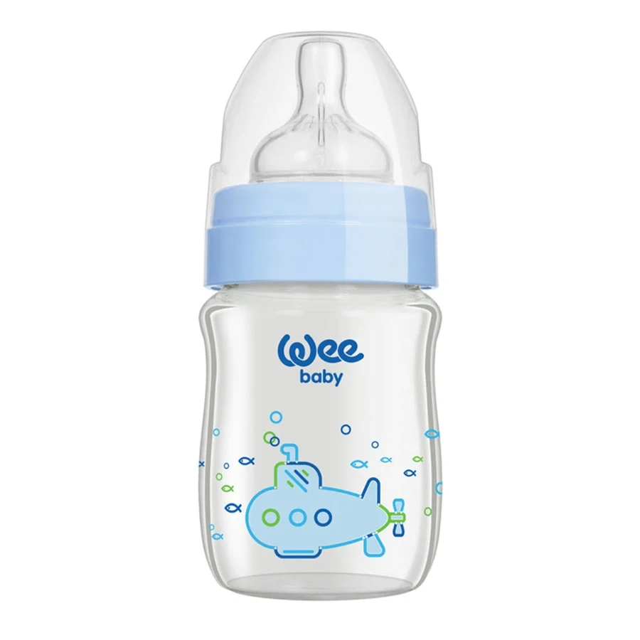 Wee Baby heat resistant glass bottle + neck 120ml 139