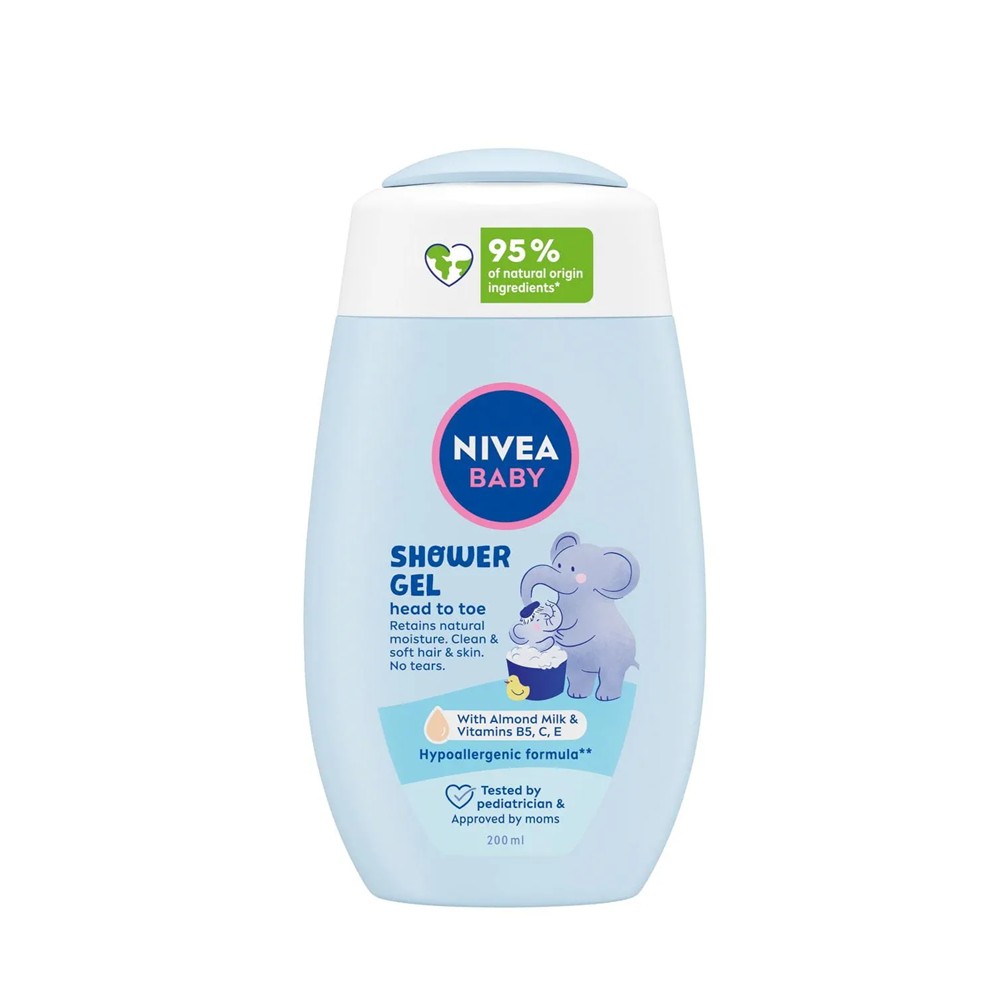Nivea shampoo shower gel bath milk 200ml 80245