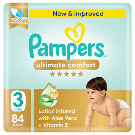 Pampers no.3 mega 2*84