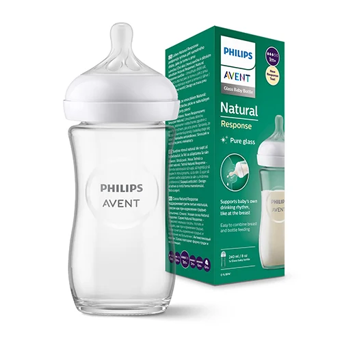Philips Avent natural 2.0 bottle glass 240ml 053/17