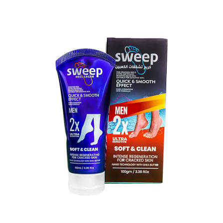 Sweep cream cracked heels mens 100gm