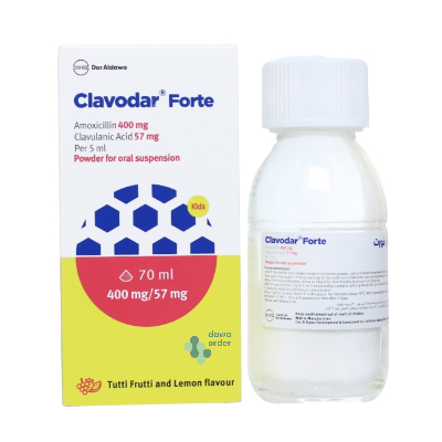 Clavodar forte 400mg / 57mg 70ml
