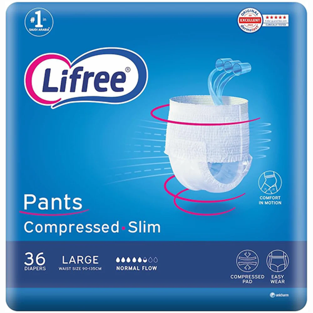 Lifree compressed pants normal large mega 2*36