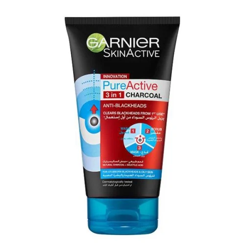 Garnier pure active 3*1 anti black head 150ml