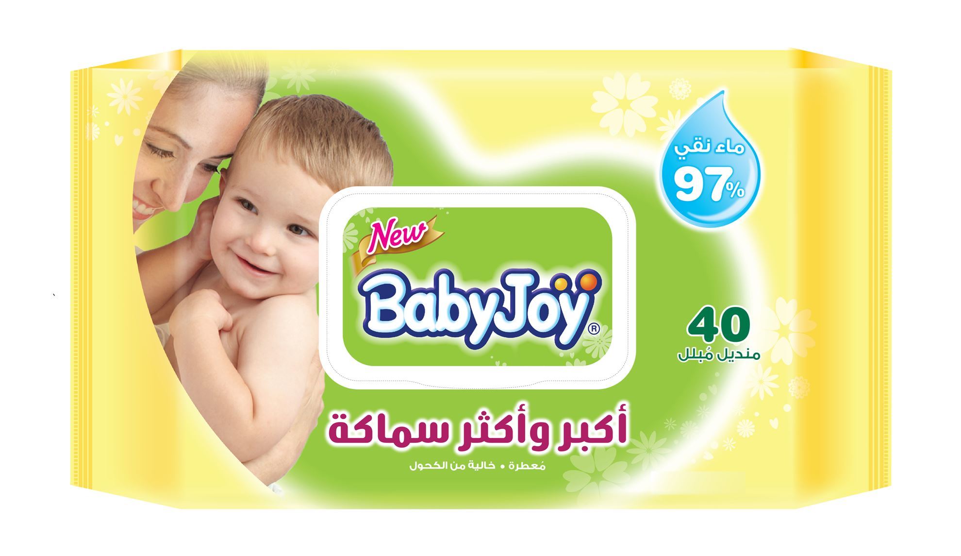 Baby joy thick wet wipes scented pack 6*2*40
