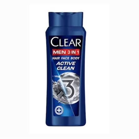 Clear shampoo 3*1 active clean 600ml