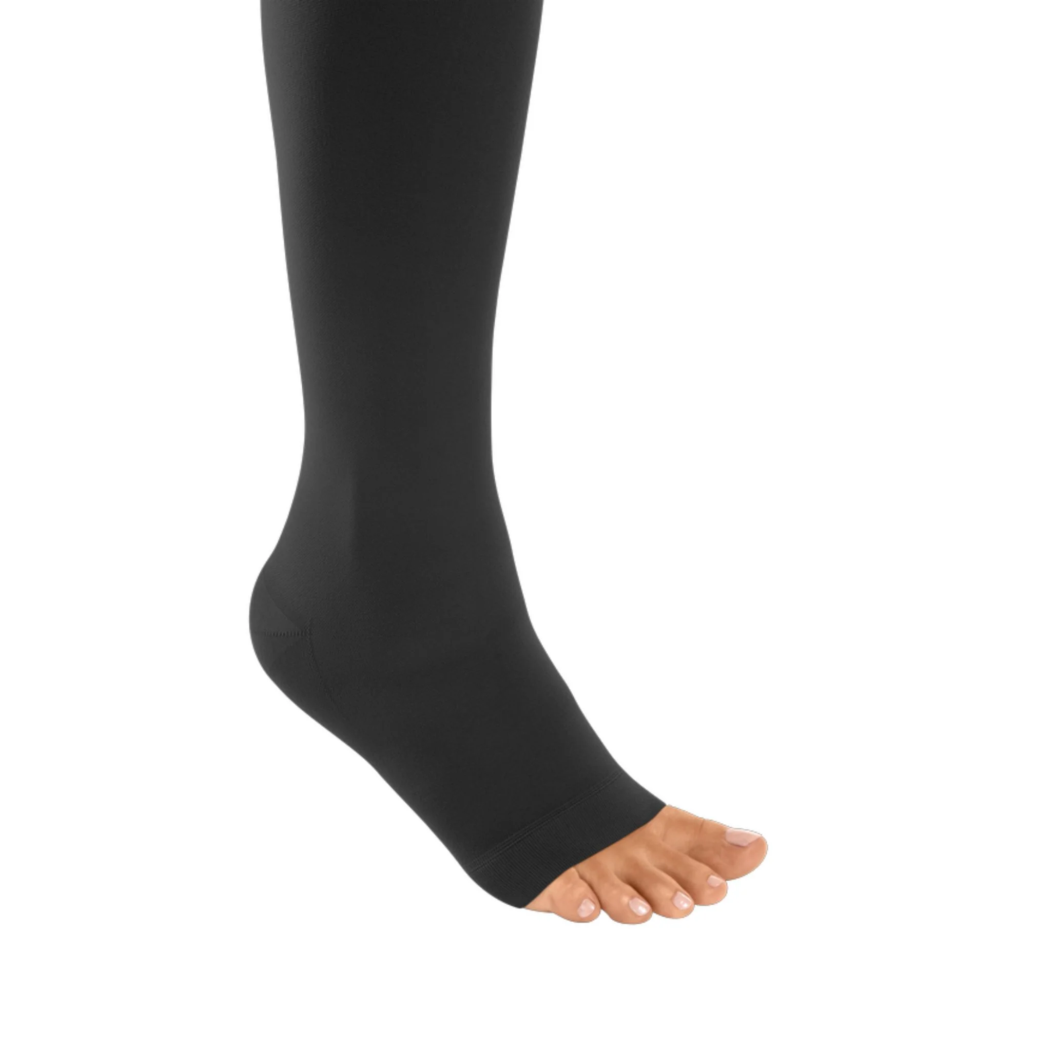 Stocking high open toes
