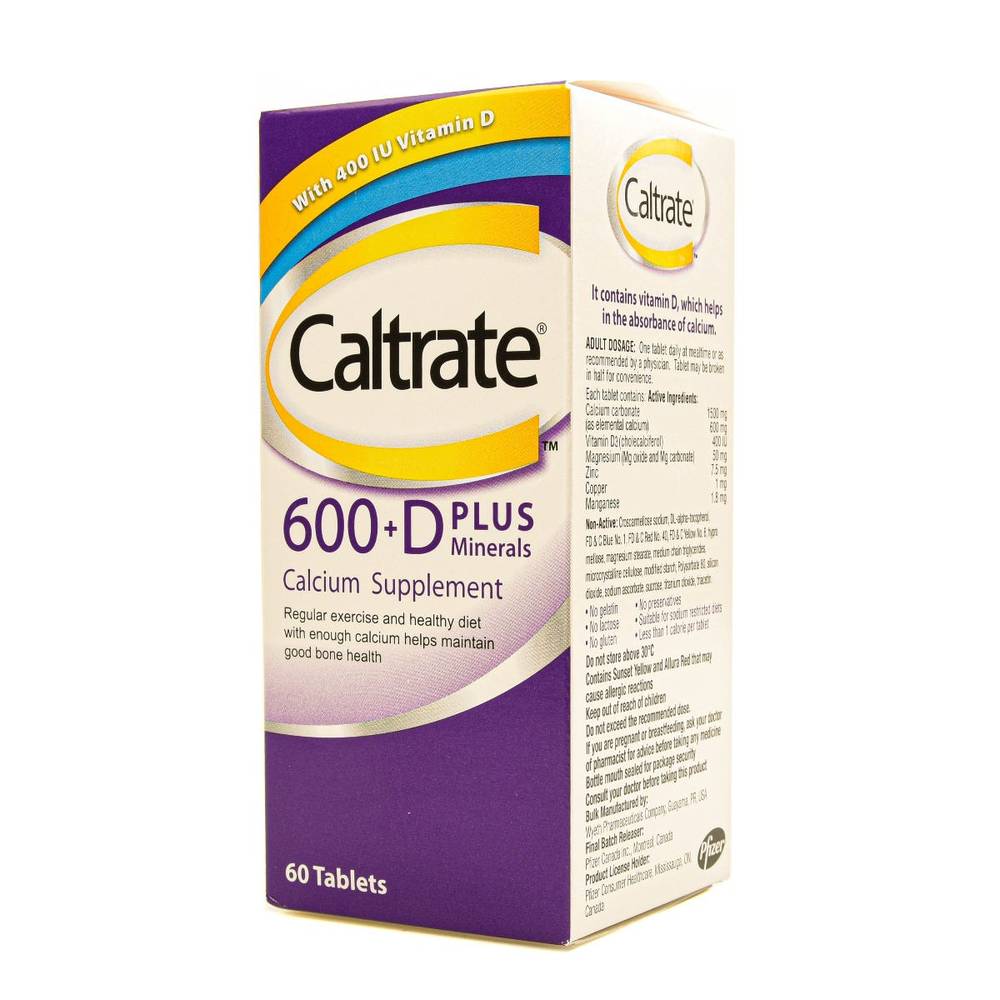 Caltrate 600 D plus 60tab