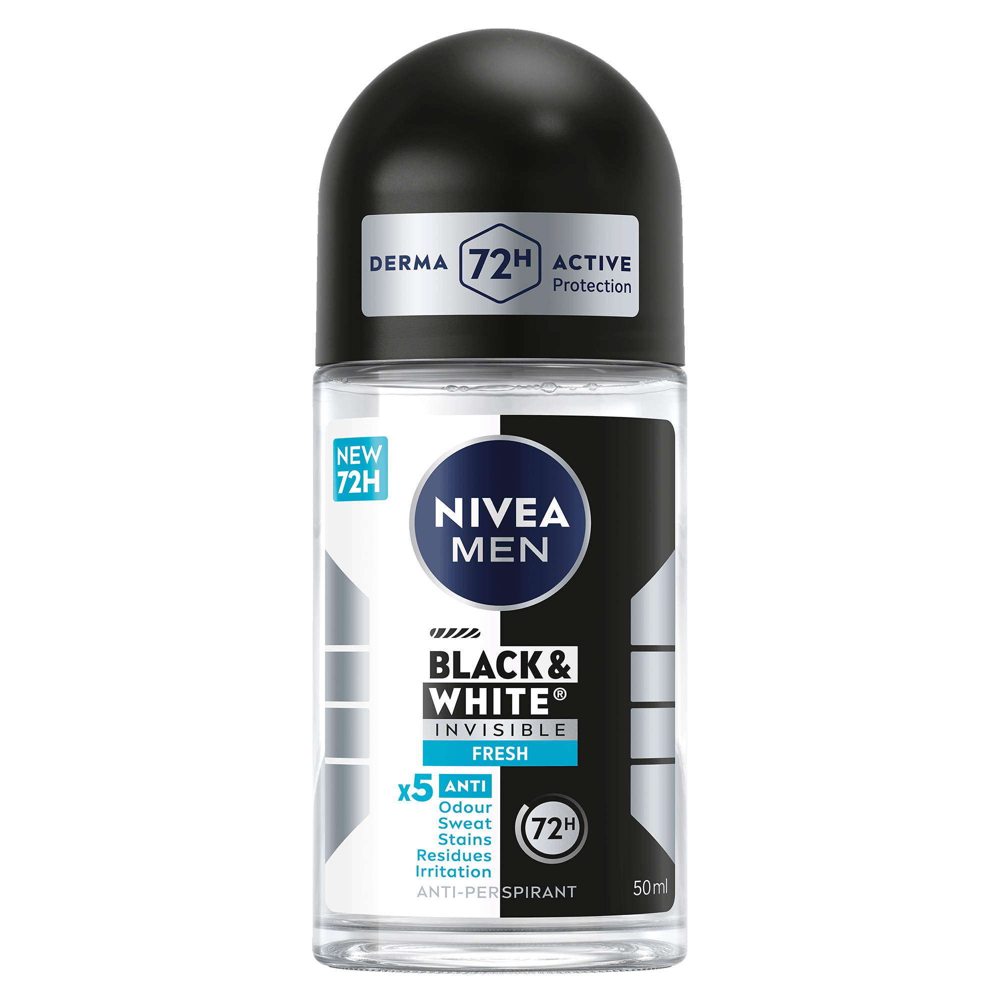 Nivea deo roll on invisible b&w fresh 50ml 80158
