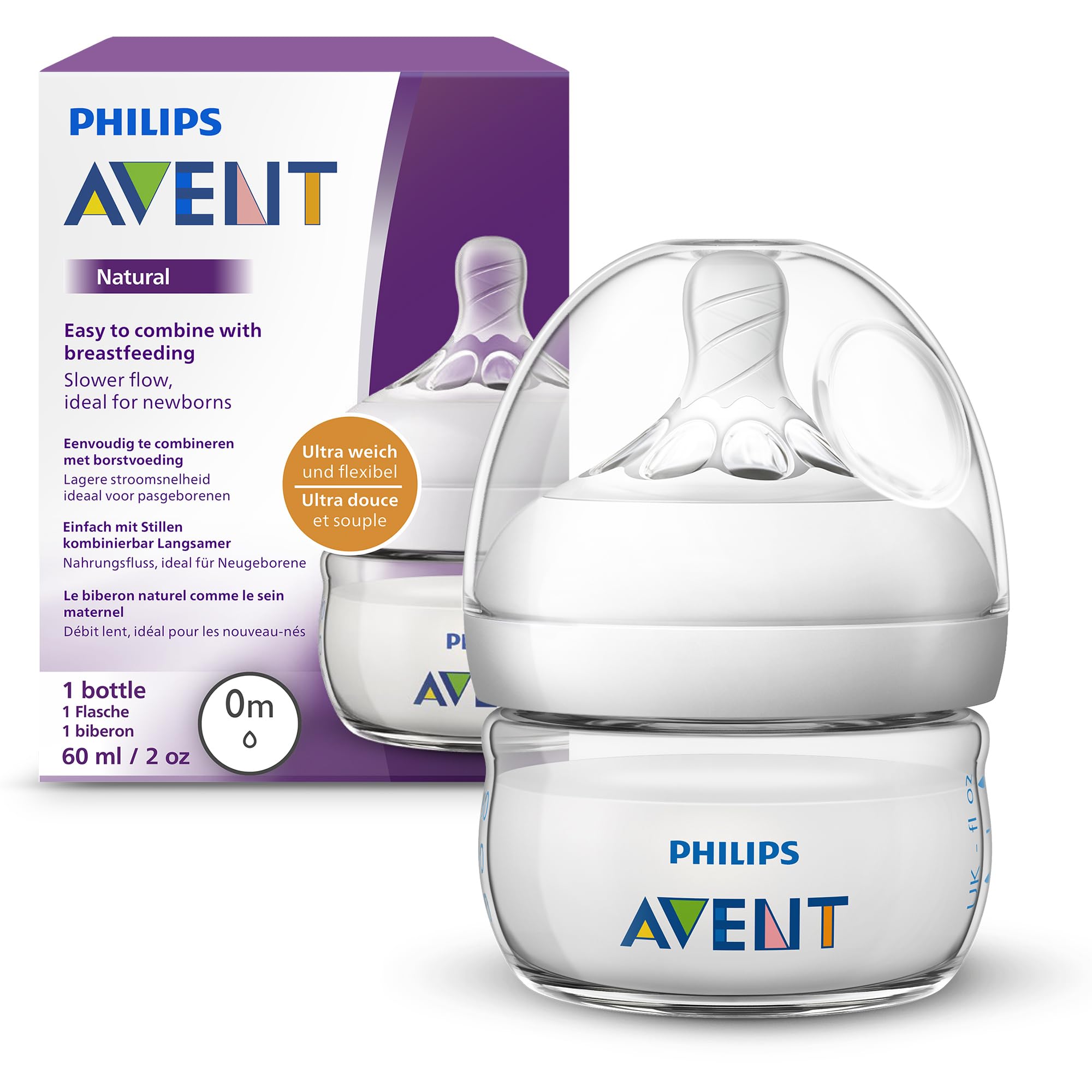 Philips Avent natural 2.0 bottle 60ml 039/17