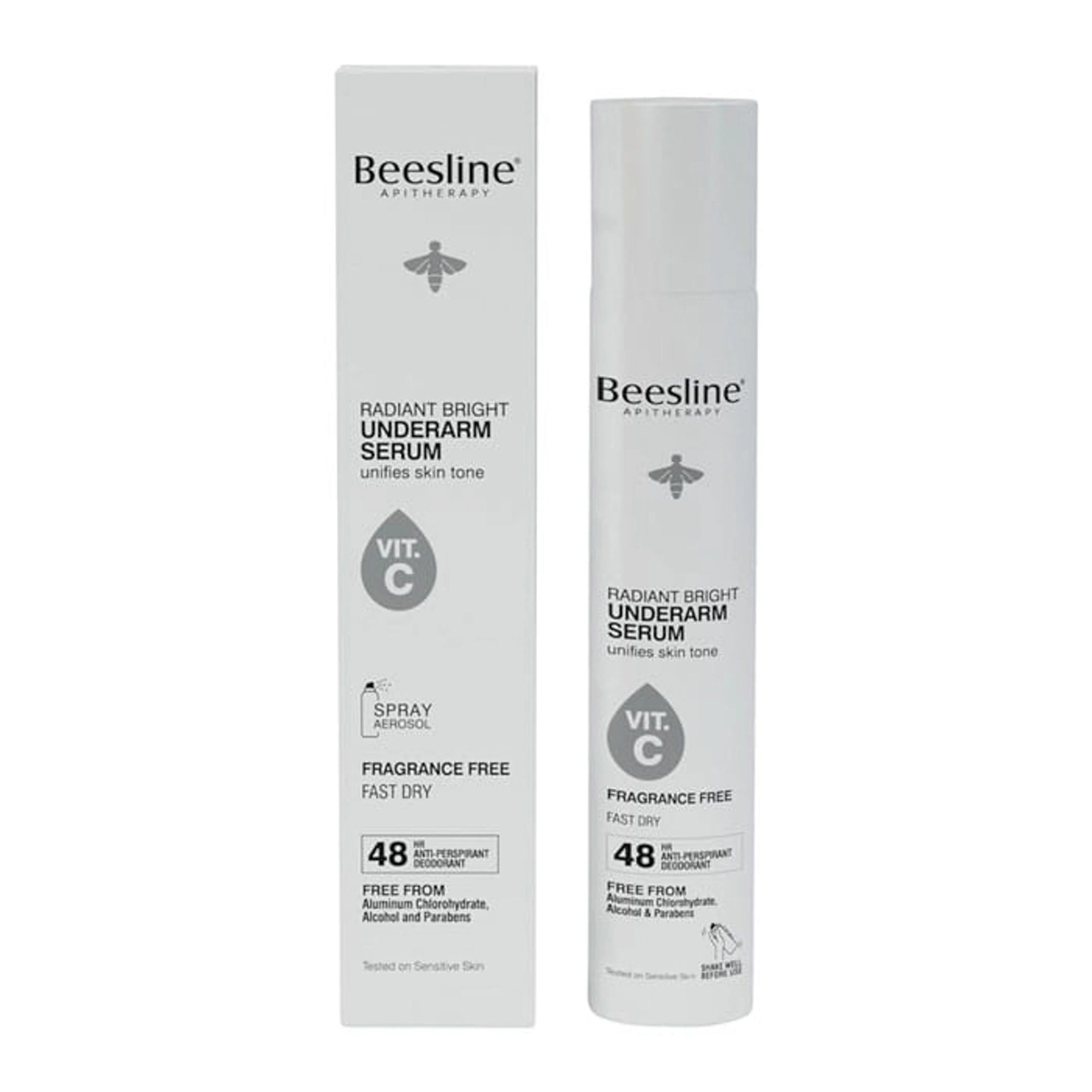 Beesline radiant underarm serum fregrance free 150ml 1+1