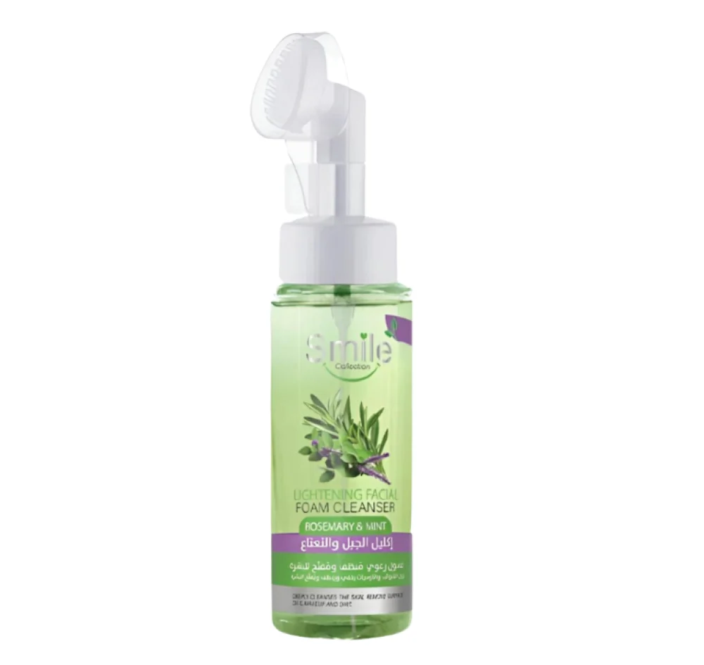 Smile lightening facial foam cleanser rosemary & mint 150ml