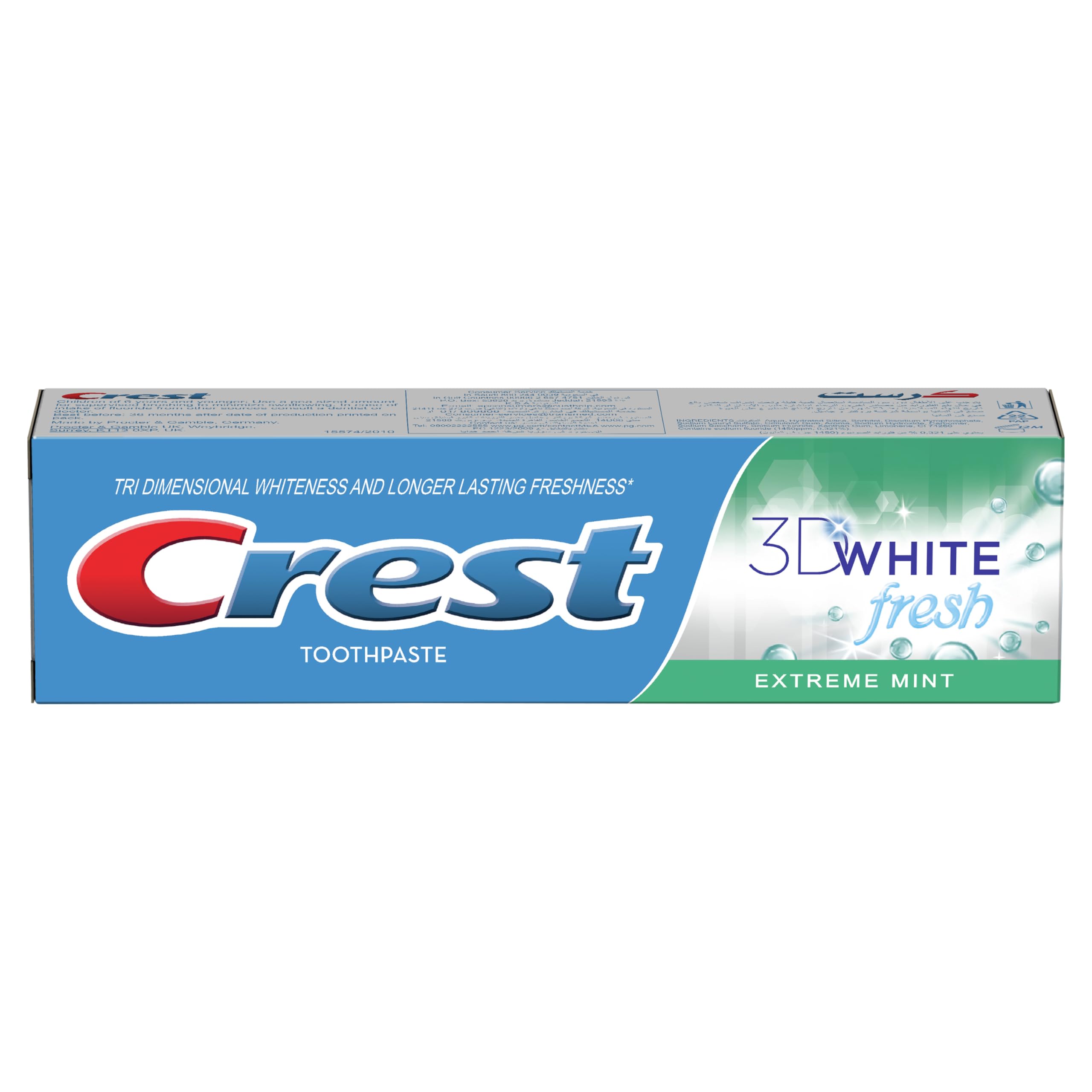 Crest 3dw extreme mint 125ml 41121