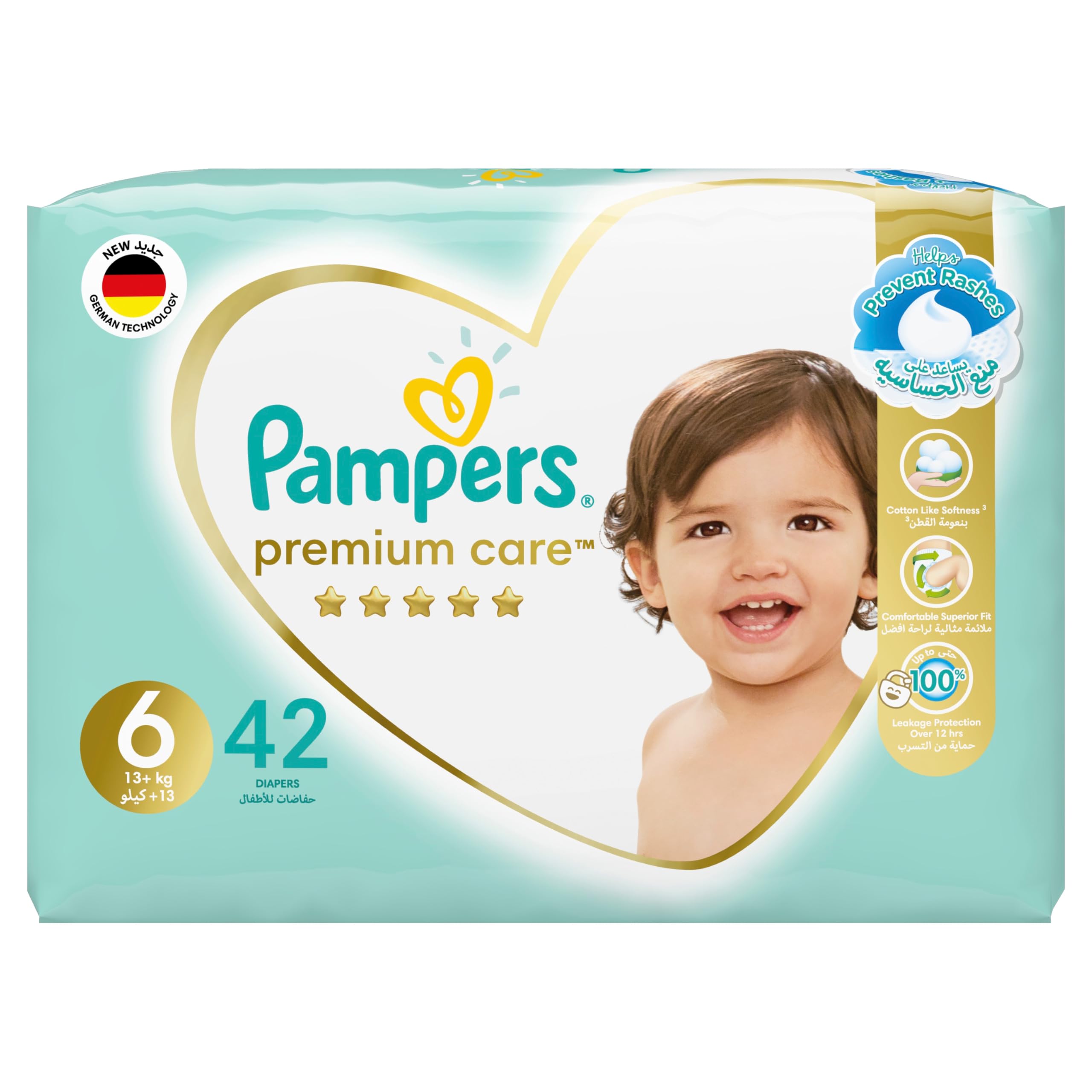 Pampers premium care mega no.6 2*42