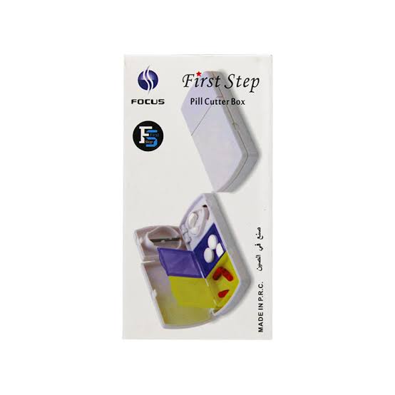 First step pill cutter box