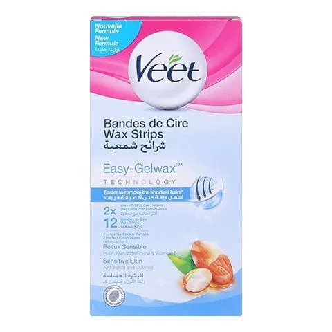 Veet wax strips sensitive 12pcs