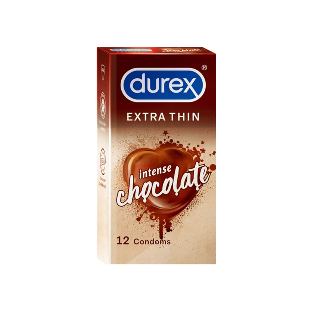 Durex condoms extra thin chocolate 12pcs