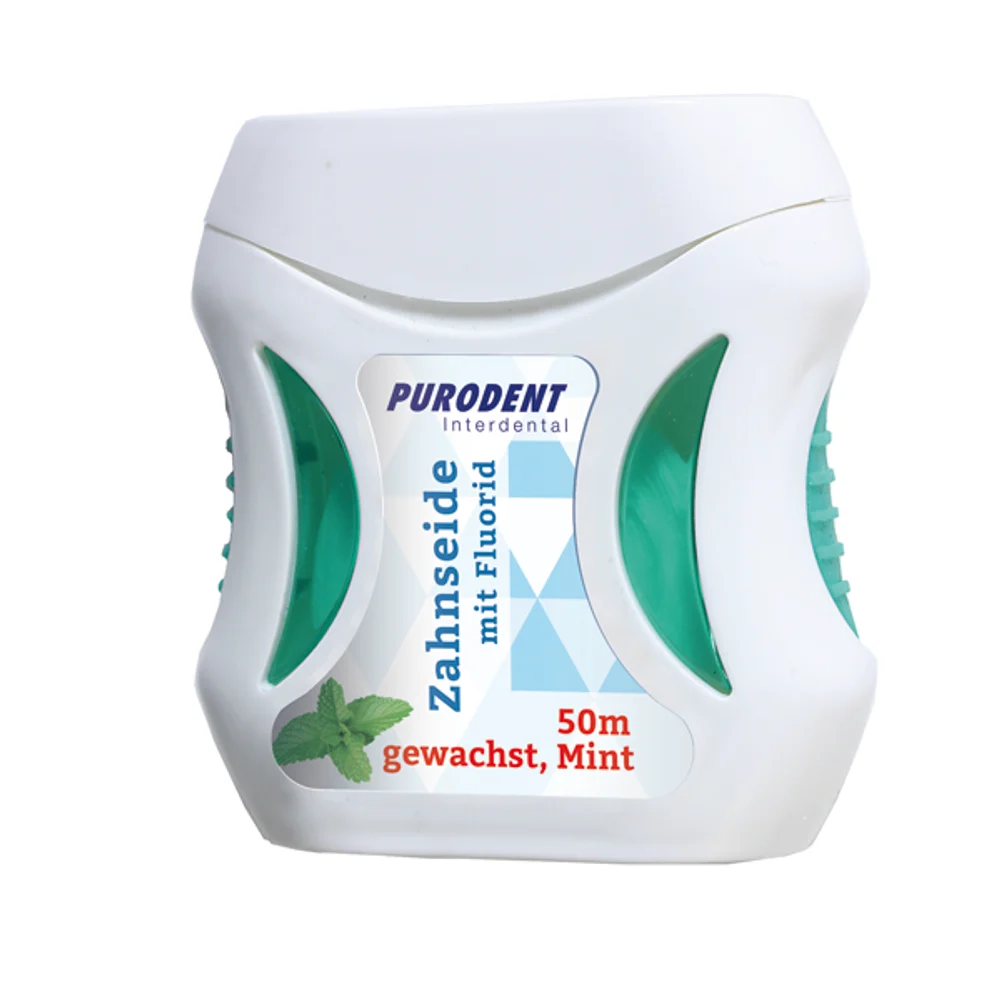 Purodent duple waxed dental floss mint 50m 026