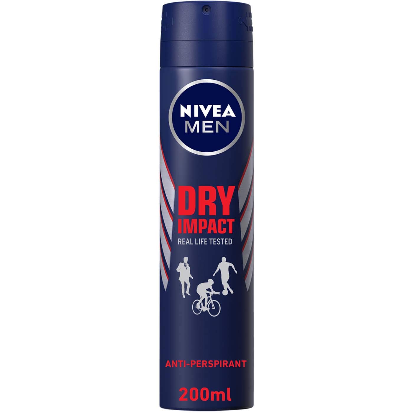 Nivea spray dry impact men 200ml 80037