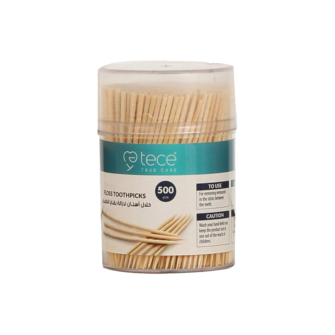 Tece floss tooth picks wood 500pcs