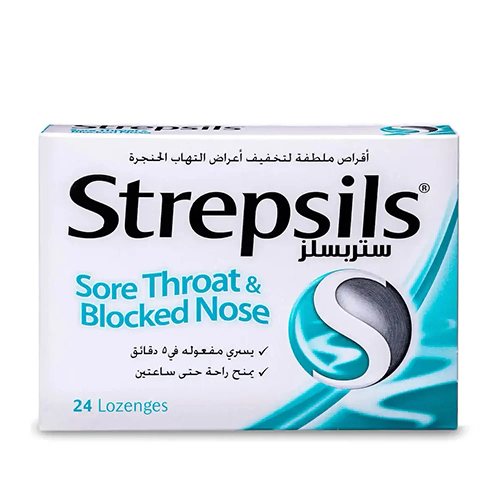 Strepsils menthol sore throat 24tab *N