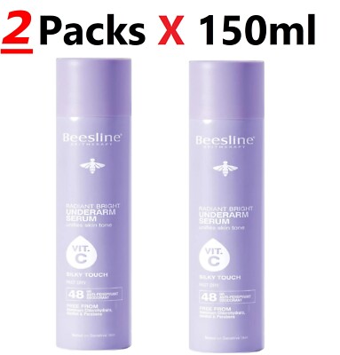 Beesline radiant underarm serum silky touch 150ml 1+1