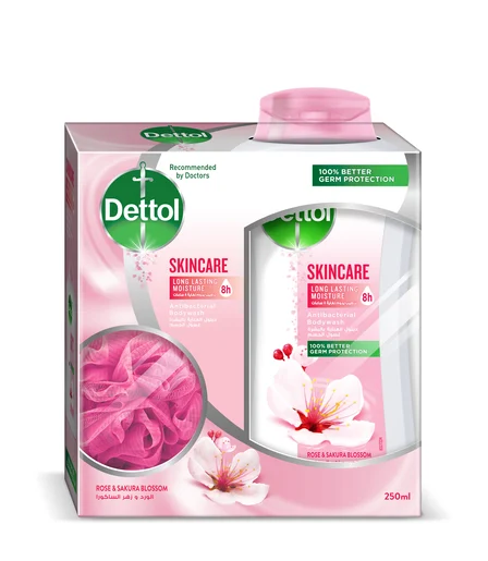 Dettol shower gel skin care + kit 250ml