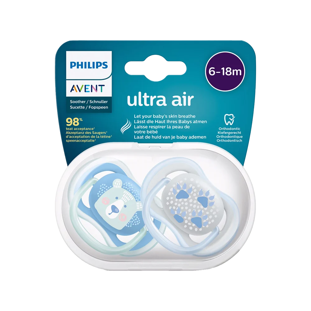 Philips Avent sthr ultra air night time 6-18m 2pcs 085/06
