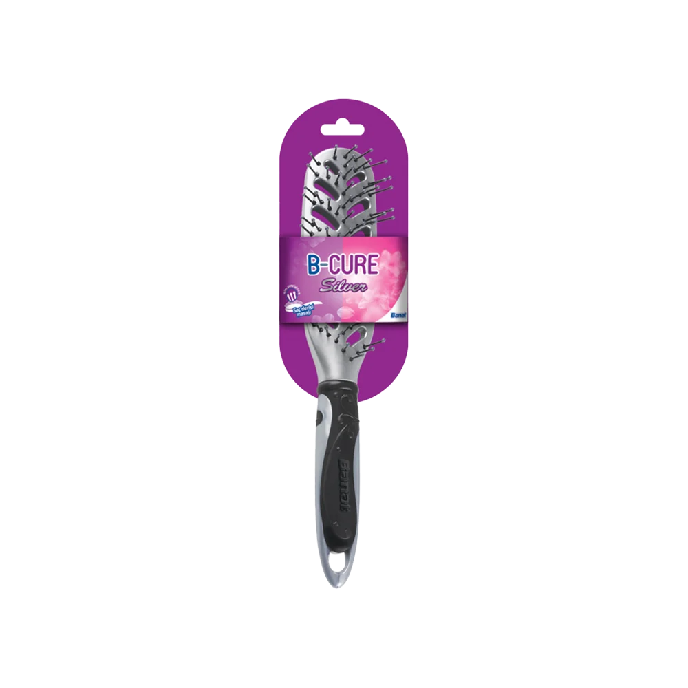 Banat 660631 silver hair brush 500317