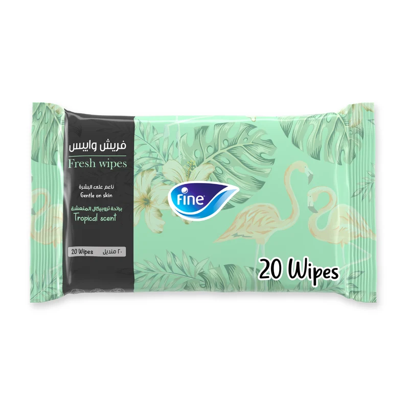 Fine fresh wipes tropical scent 20 shesst 1*8*12