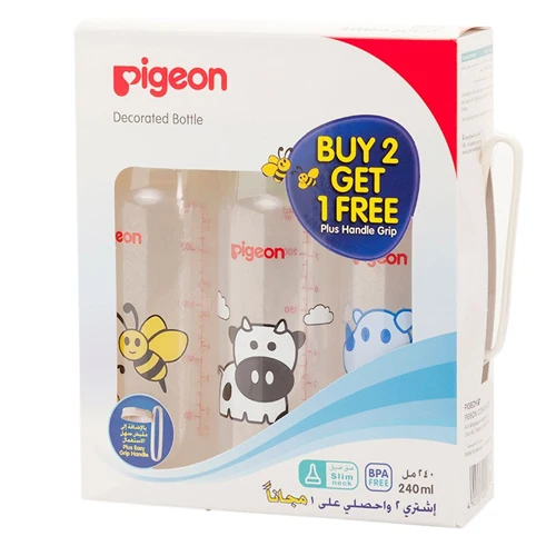 Pigeon kp8 decorated 240ml offer 2+1 3134