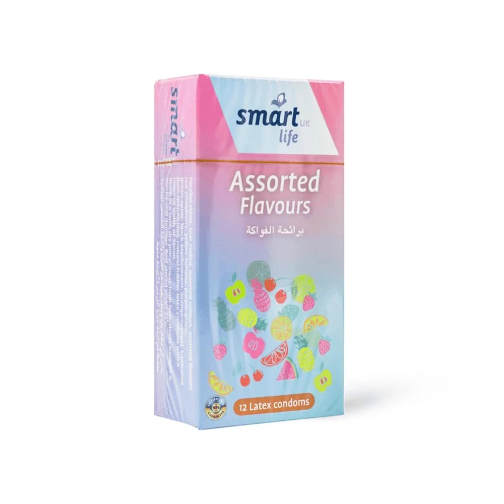 Smart life condoms assorted flav 12pcs 502036