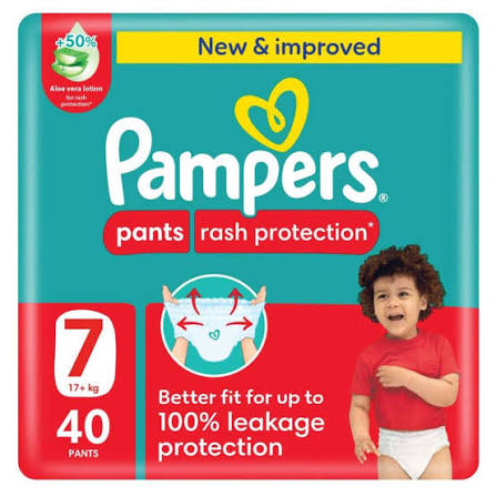 Pampers pants no.7 3*40