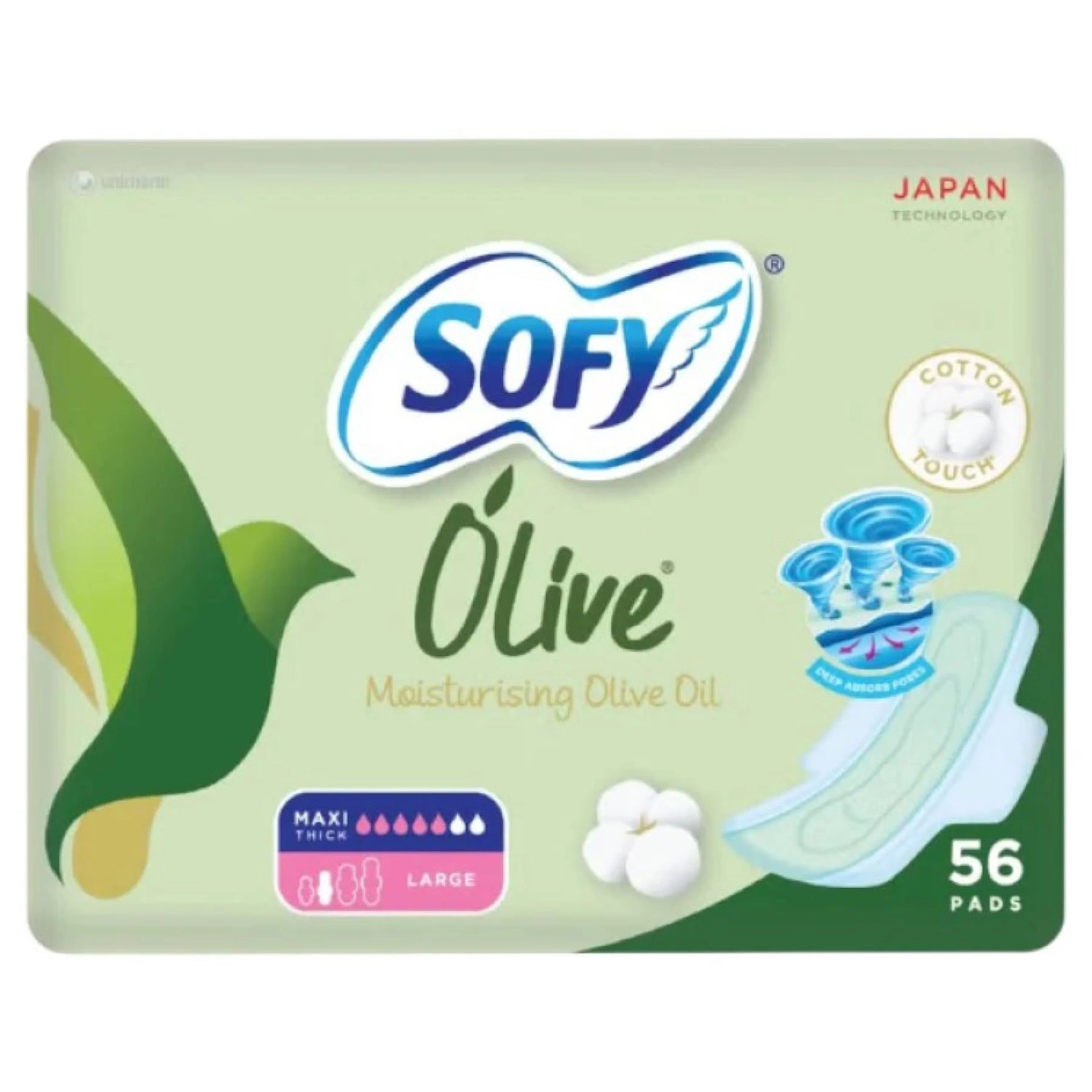 Babyjoy sofy feminine napkin olive L 29cm 12*10