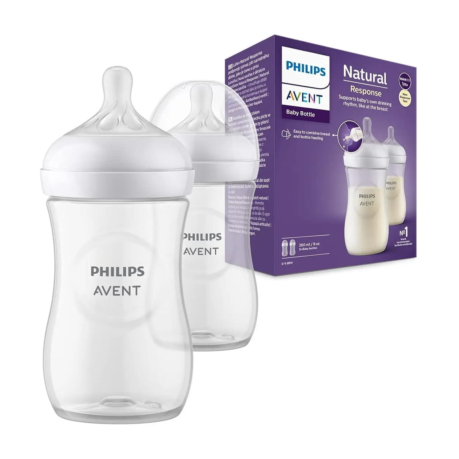Philips Avent natural bottle 260ml x2 903/02