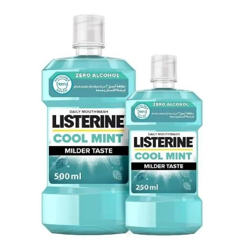 Listerine m/w cool mint 500ml + 250ml free