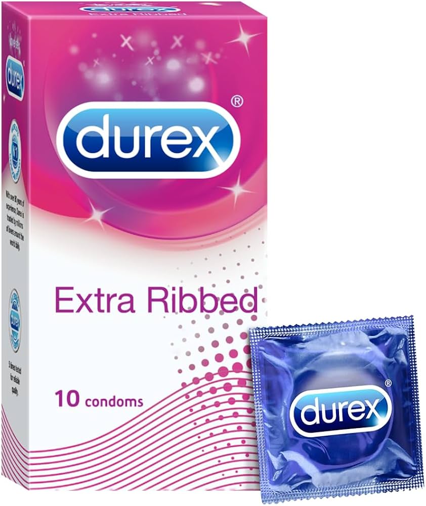 Durex condoms love sex extra ribbed 10pcs