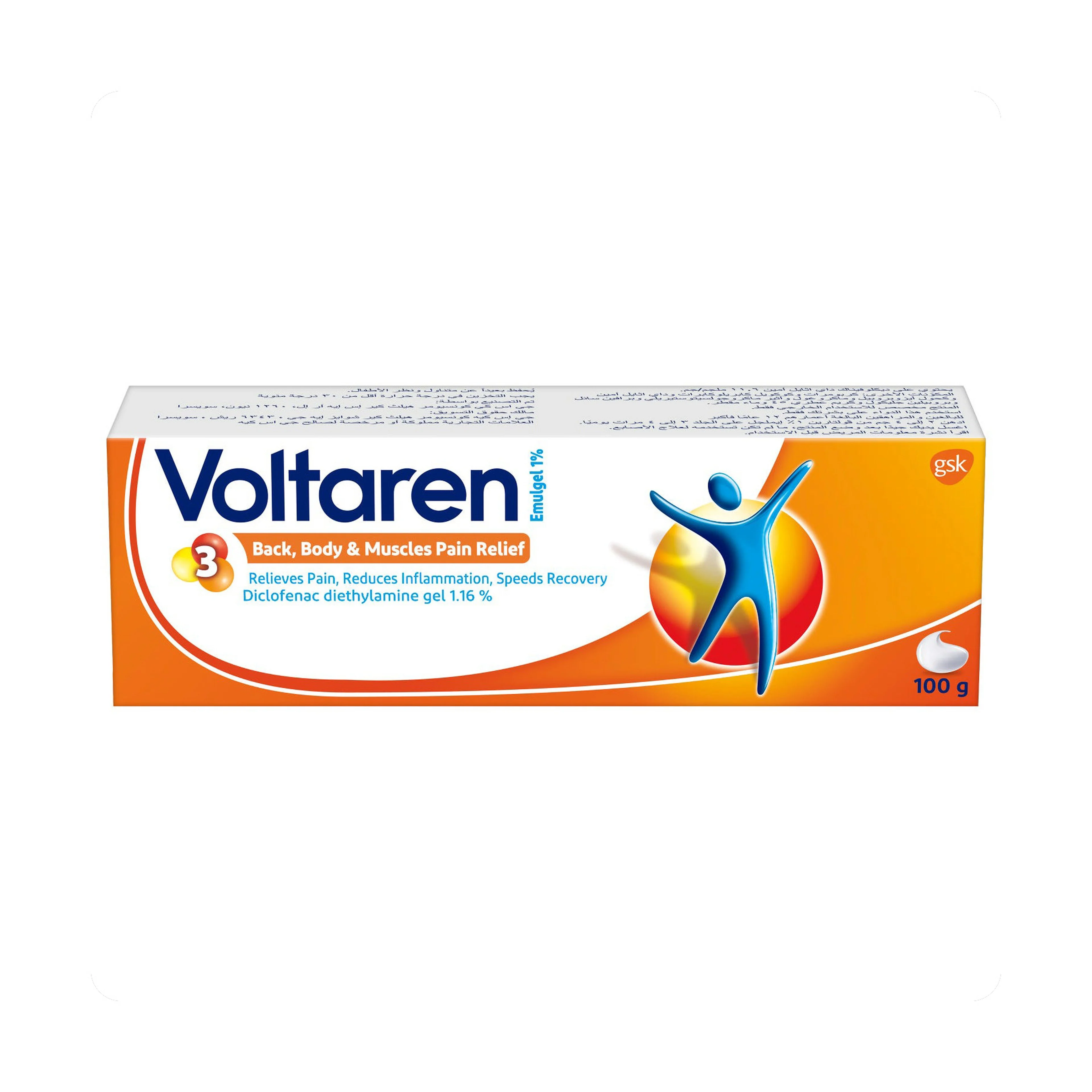 Voltaren emulgel 2% 100gm New