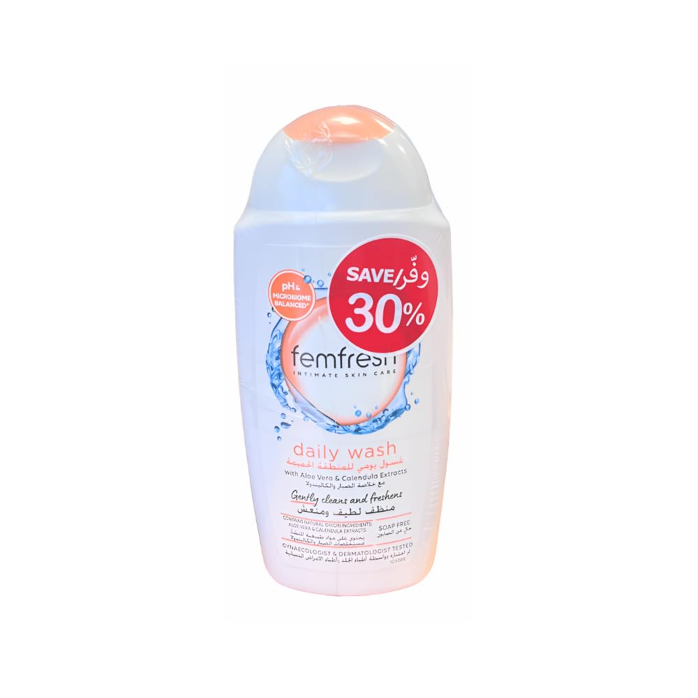 FemFresh daily wash intimate 250ml twin pk 30% off