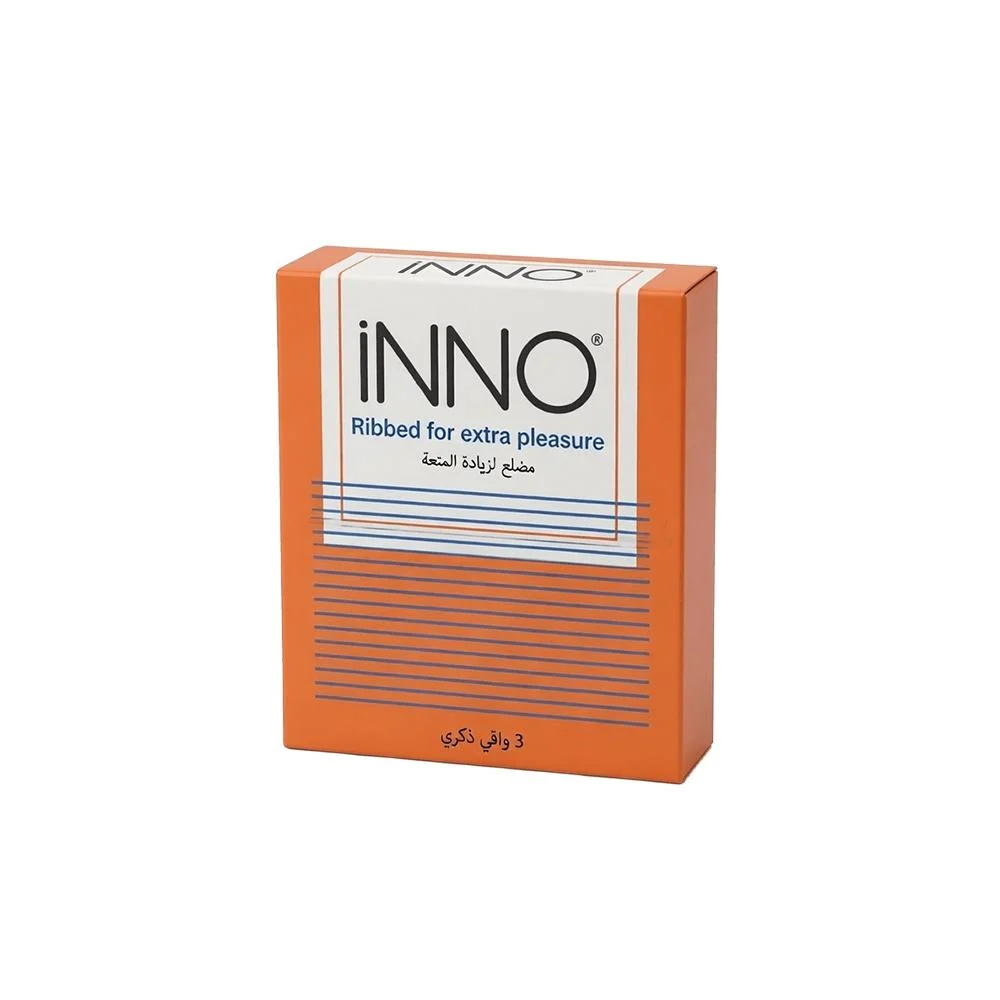 Inno condoms ribbed 3pcs