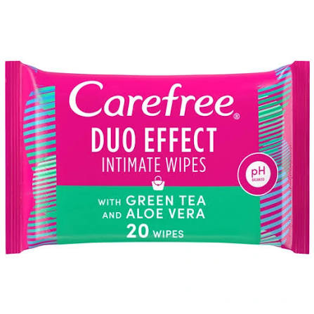 Care free intimate wipes tea + aloe 20pcs 31409