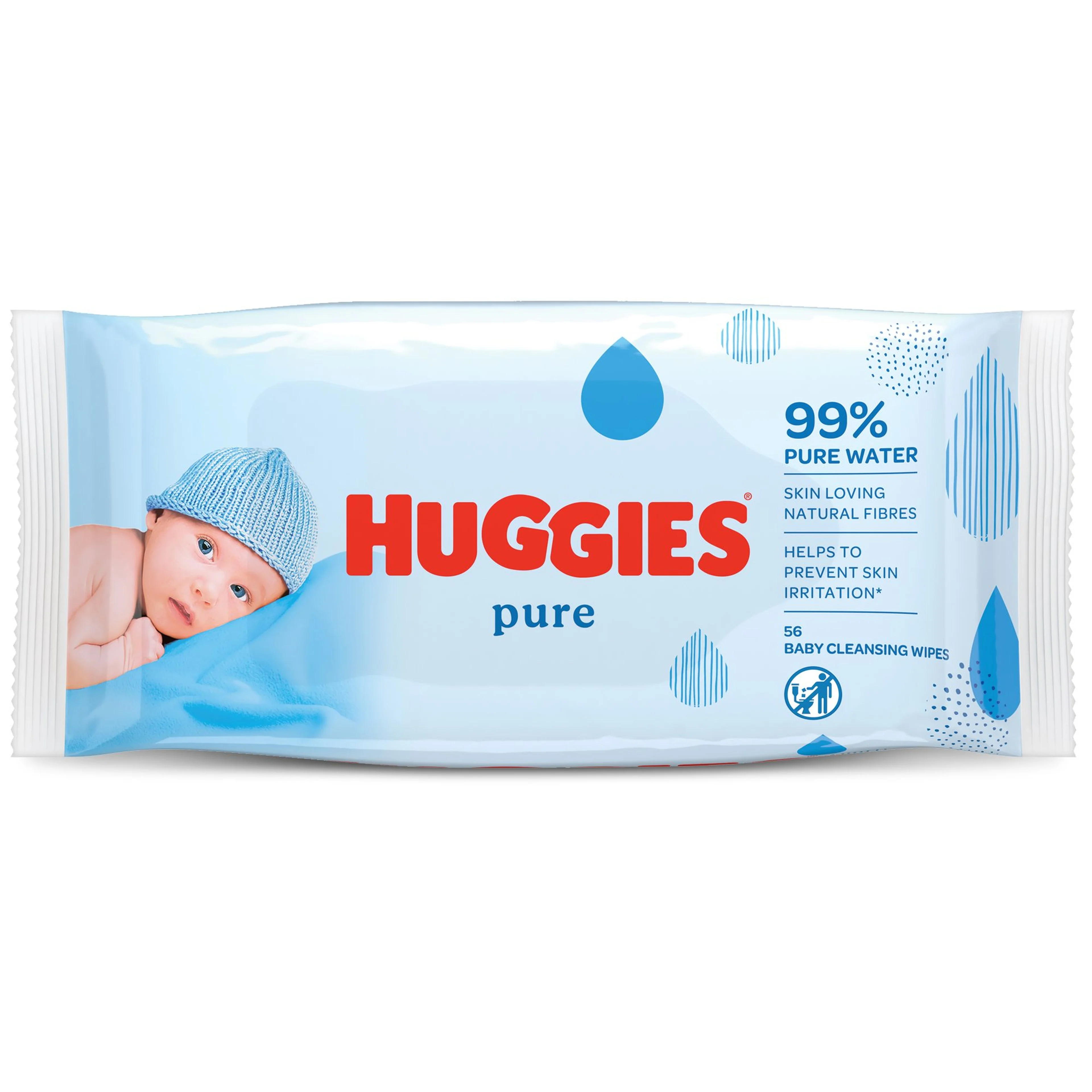 Huggies baby wipes pure triplo 2+1 56*3 4342