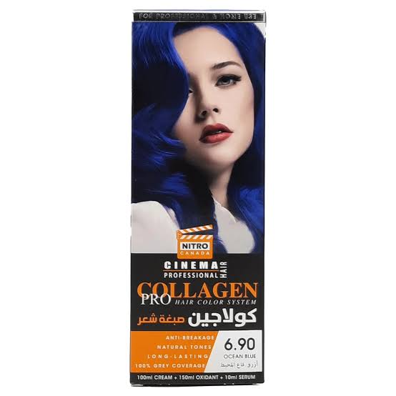 Collagen pro hair color system 6.90 ocean blue