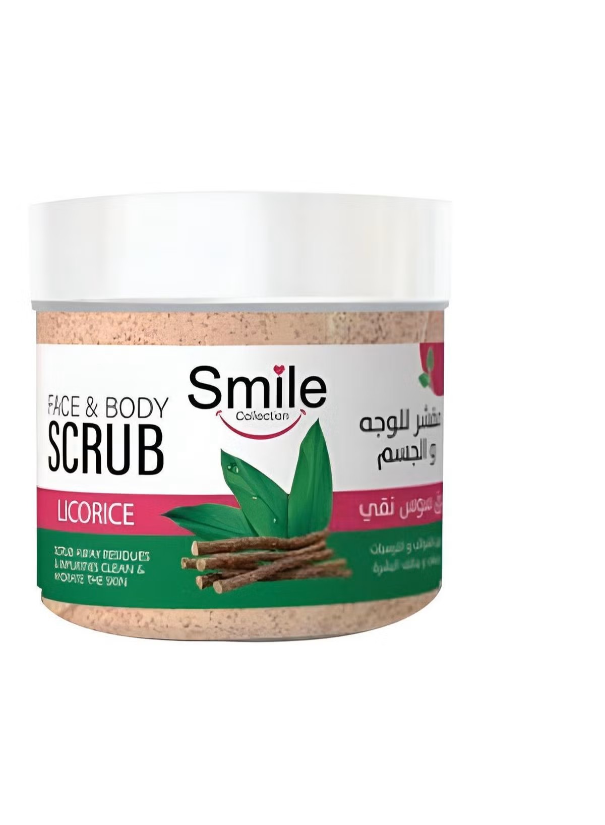 Smile face & body scrub licorice 300ml