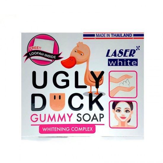 Laser white ugly duck whitening gummy soap 100ml