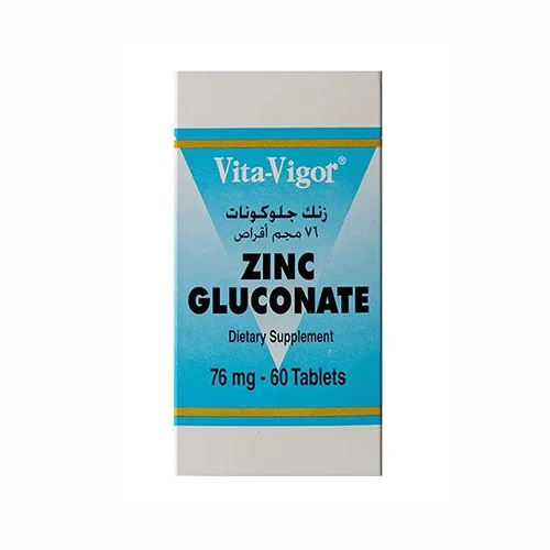 Zinc gluconate 76mg 60tab