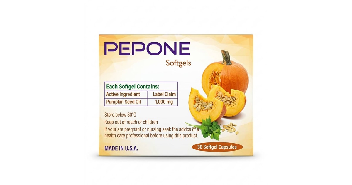 Pepone softgels 1000mg 60caps